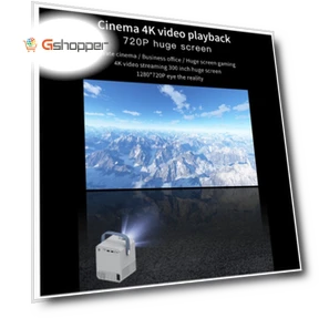 Portable 4K HD Projector — Home Theater Projectors, Smart