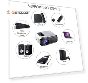 Portable Multimedia Games HD LED Smart Projector — Home Theater Projectors