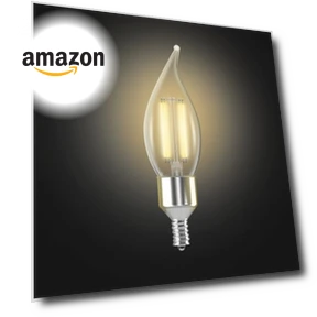 Smart LED Candle Wifi Bulb — Compact Fluorescent, Feit Electric