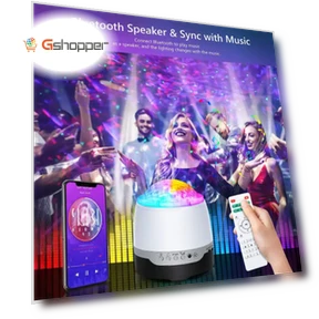 Star Light Projector with BT Wireless Speaker — Projection Effects, Bolong