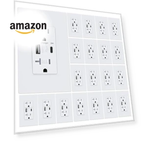 USB Wall Outlet with USB C Ports — Chargers, 3GRACE