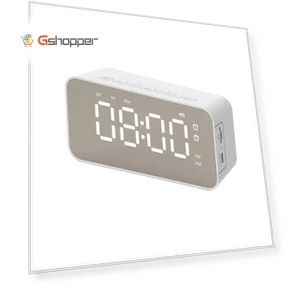 Wireless Smart Bluetooth Speaker Mirror Alarm Clock — Alarms & Clocks