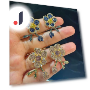 Серьги-иглы из серебра 925 пробы — Гвоздики, ANENJERY Bijouterie