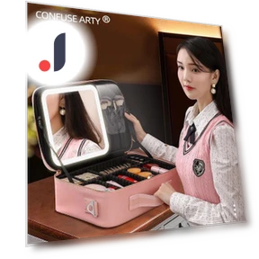Умный чехол для макияжа со светодиодной подсветкой — Косметички, Makeup Kits