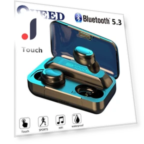 Bluetooth-гарнитура с сенсорным экраном и цифровым дисплеем — Наушники, QUEED
