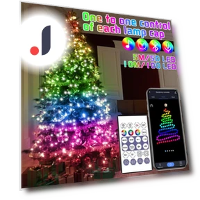 Рождественская елка с RGB фонарями — Гирлянды для дома, 1OutJoy
