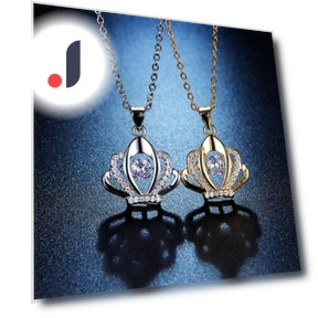 Умное ожерелье в форме сердца с короной — Умные украшения, Lucky Star Jewelry