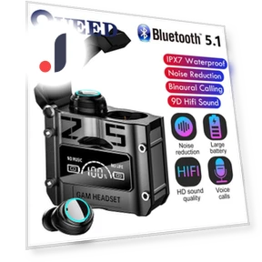Bluetooth-гарнитура TWS с шумоподавлением — Внутриканальные наушники, QUEED