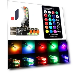 RGB LED лампа для автомобиля с дистанционным управлением — Подсветка, A Surname Home