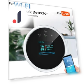 Умный WiFi ЖК-дисплей детектор утечки газа — Детекторы и сигнализации газа, Be a good person