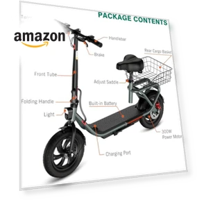 Electric Scooter with Seat — Electric Self-Balancing Scooters, SISIGAD
