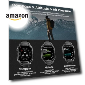GPS Smart Watch — Smartwatches, AMAZTIM