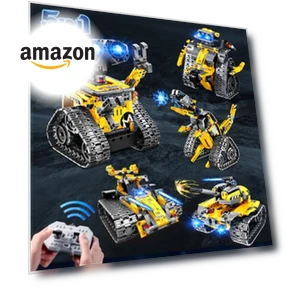 Robot Building Toys for Kids - 5 in 1 Remote & APP Controlled Building Set — Construction Kits, HOGOKIDS