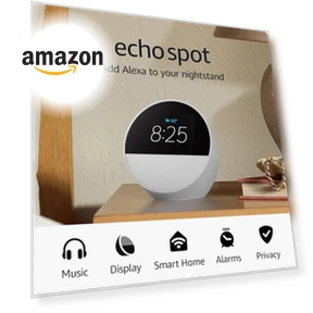 Smart Alarm Clock with Alexa — Alarms & Clocks, Amazon