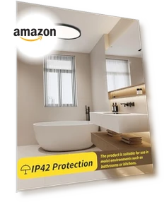 16 Inch Led Flush Mount Ceiling Light — Overhead Lighting, Bright Future Lighting