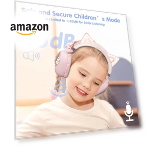 Cat Ear Bluetooth Headphones for Kids — In-Ear Headphones, esonstyle