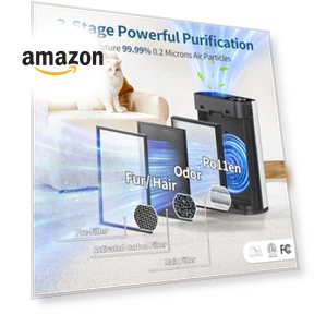 Powerful Air Purifier for Home Large Room — Activated Carbon Air Purifiers, ECOSELF