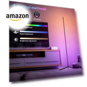 Smart Adjust RGB LED Corner Floor Lamp — Standing Lights, IOHFOI