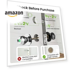 Smart Fingerprint Door Lock — Biometric Security, GHome Smart