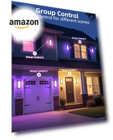 Smart Porch Lights Color Changing Exterior Lighting Fixtures — Outdoor Wall Lighting, RAYVO