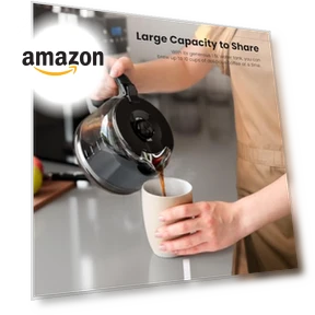 Drip Coffee Maker with Built-in Grinder — Electric Blade Coffee Grinders, Electactic