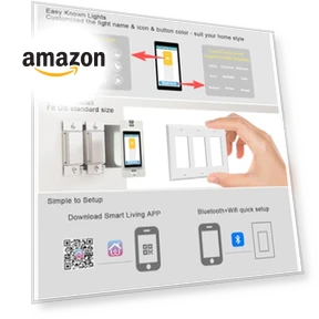 LCD Smart Light Switch with Motion Sensor — Dimmer Switches, LANBON