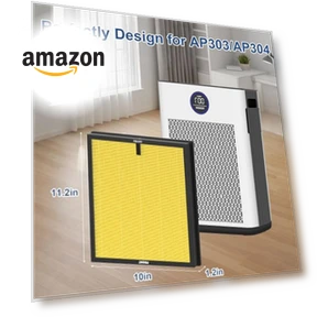 Replacement H14 HEPA Air Filters — Activated Carbon Air Purifiers, DAYETTE