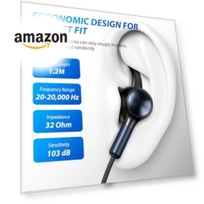 Wired USB-C Earbuds with Microphone — In-Ear Headphones, AFGHOA