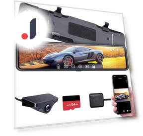Dual Camera Dash Cam — Rearview Cameras for Cars, SAMURAI STYLE