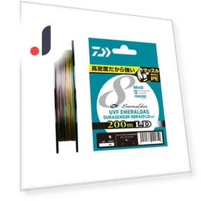 PE Line UVF Emeraldas DuraSensor — Braided, Daiwa