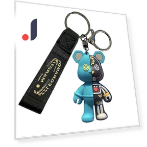 Robot Bear Bag Charm Key Ring — Keyrings & Keychains, SAKURA BLOSSOM ITEMS