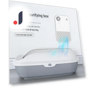 Smart Deodorizing Cat Litter Box — Waste Bins, Pets Land
