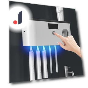 Smart Toothbrush Sterilizer with Automatic Toothpaste Dispenser — Toothpick Holders, Tool parts