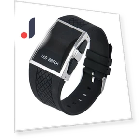 Unisex Smart Square Case LED Digital Display Sports Wristwatch — Wearable Accessories, ping Day