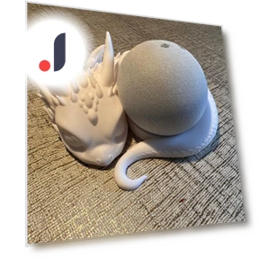 3D-printed holder for smart speaker and elegant desktop decoration — Office, Ren Peishi