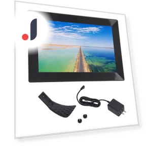 Digital Photo Frame 10.1 WiFi with Touch Screen IPS and Auto-Rotate Function — Digital Frames, Zeblaze