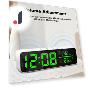 Digital WiFi Clock with Temperature and Humidity Sensor — Home Climate Control, Explorer Outdoors