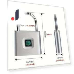 Mini Smart Fingerprint Padlock — Luggage Locks, Stone Home