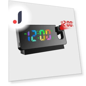 Smart LED Projection Alarm Clock with Temperature and Calendar — Alarms & Clocks, Shoes Arena