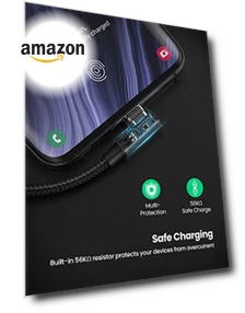 USB to USB C Cable 90 Degree Fast Charging Cord — Cables, UGREEN