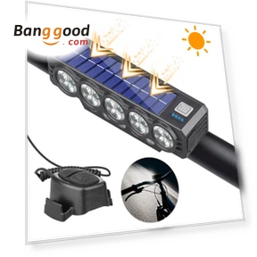 Solar Rechargeable Bike Headlight with Horn — Bike Headlights, BIKIGHT