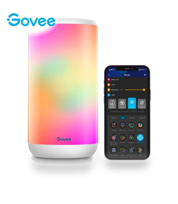 Aura Smart Table Lamp with RGBIC Colored Lighting — LED, Govee