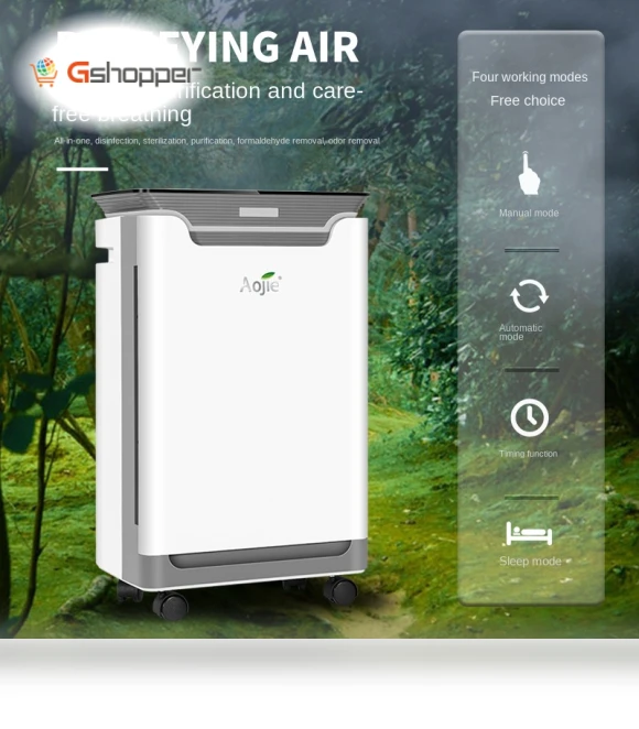 Compact Micro-Intelligent Removable Air Multi-Filter Air Purifier — Activated Carbon Air Purifiers, AoJ