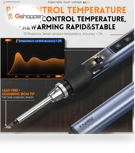 Digital PD65W Soldering Iron with Temperature Control — 3D Printing Tools by FNIRSI