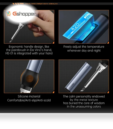 Digital PD65W Soldering Iron with Temperature Control — 3D Printing Tools by FNIRSI