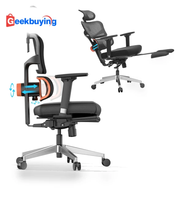 Ergonomic Office Chair Pro with Footrest and Adaptive Back Support — Chairs by NEWTRAL