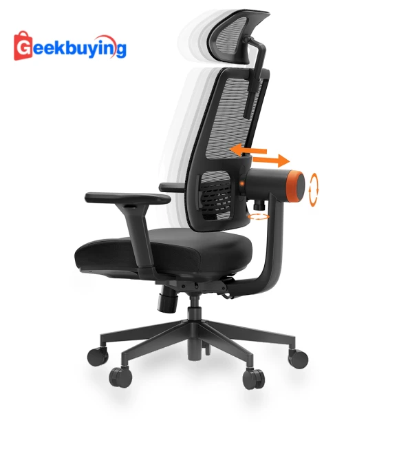 Ergonomic Office Chair with Auto-Following Backrest and Adjustable Headrest — Chairs, NEWTRAL