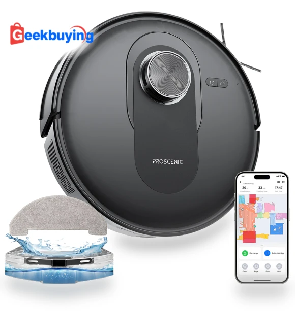 Robot Vacuum and Mop Combo with LiDAR Navigation — Smart Cleaning Robots, Proscenic