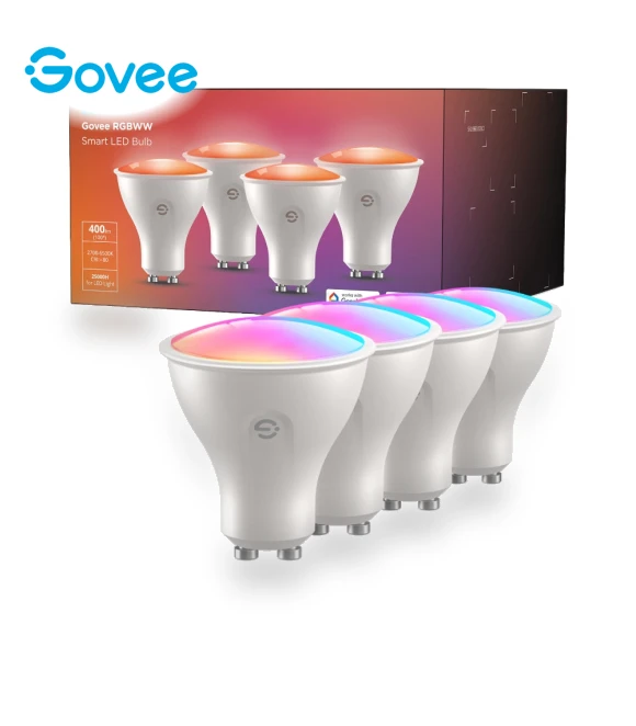 RGBWW Smart Light Bulbs GU10, 4 Pack — LED, Govee