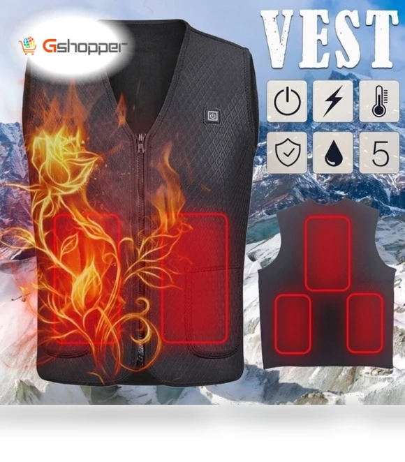 Smart Heating Vest with USB — Wearable Accessories